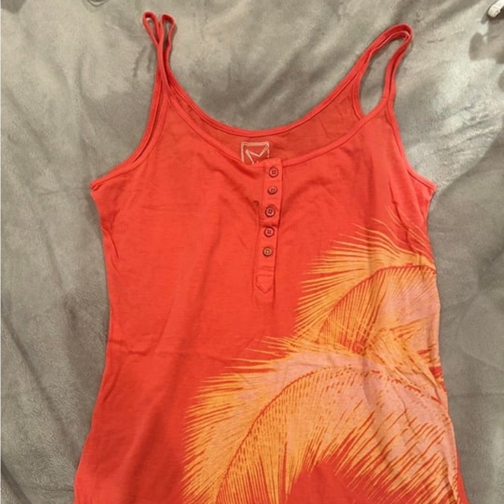 NWOT Garage Palm Tree Tank Top